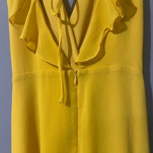 Lulu’s Hot Like Fire Golden Yellow Spaghetti Strap Backless Dress - Picture 6 of 8